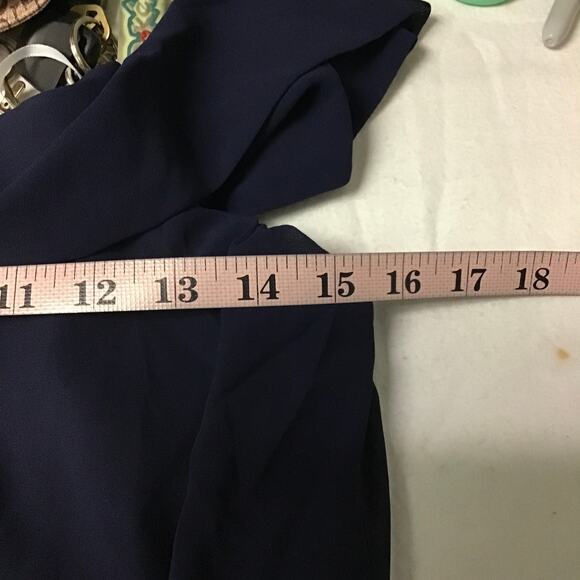 LULU'S SZ S Enduring Love Navy Blue Off-the-Shoulder Maxi Dress NEW B145 - Picture 10 of 12